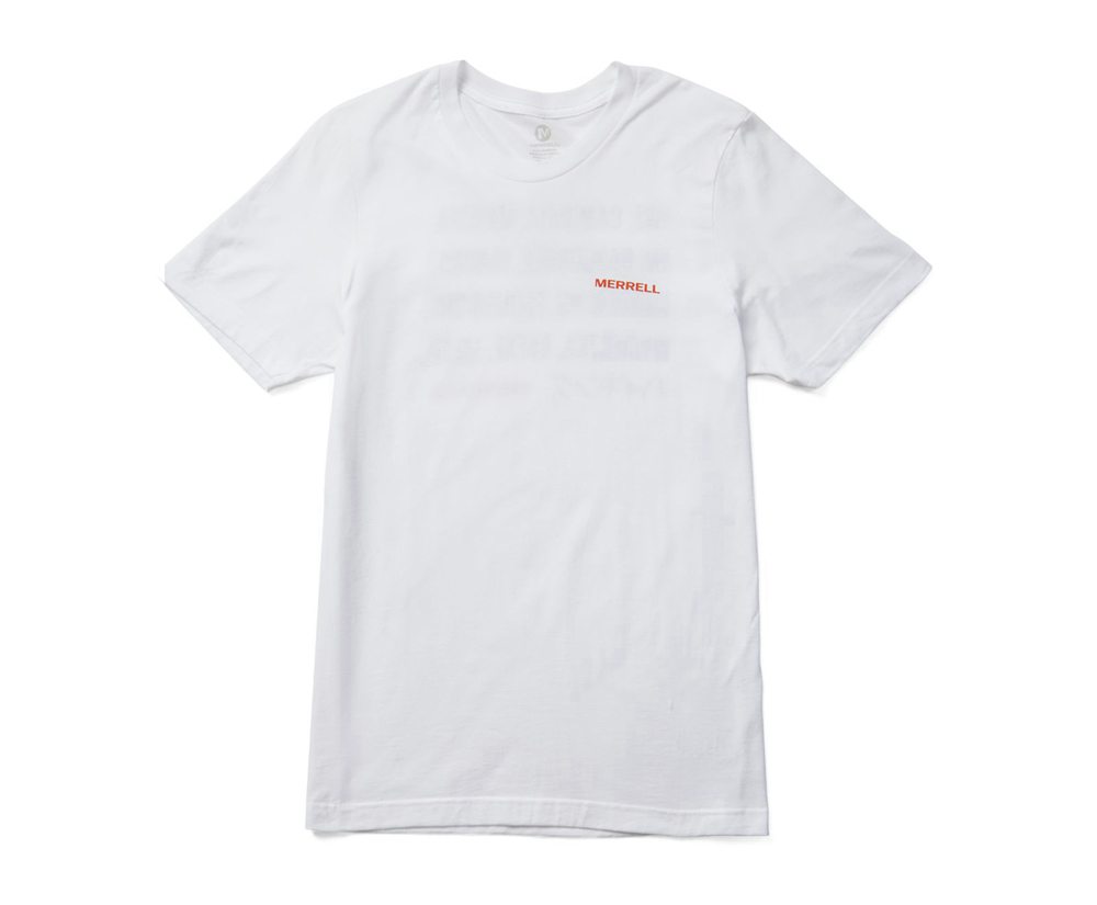 Manga Curta Homem - Merrell Hike Translate Tee - Branco - WFM597340